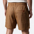 Short Linho Casual com Elástico – Marrom Claro