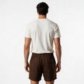 Short Elástico Casual com Linho – Marrom
