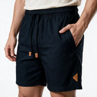 Short Linho Casual com Elástico – Preto