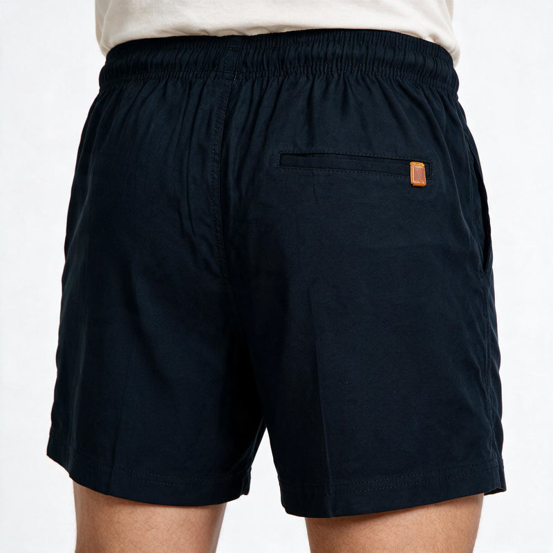 Short Linho Casual com Elástico – Preto