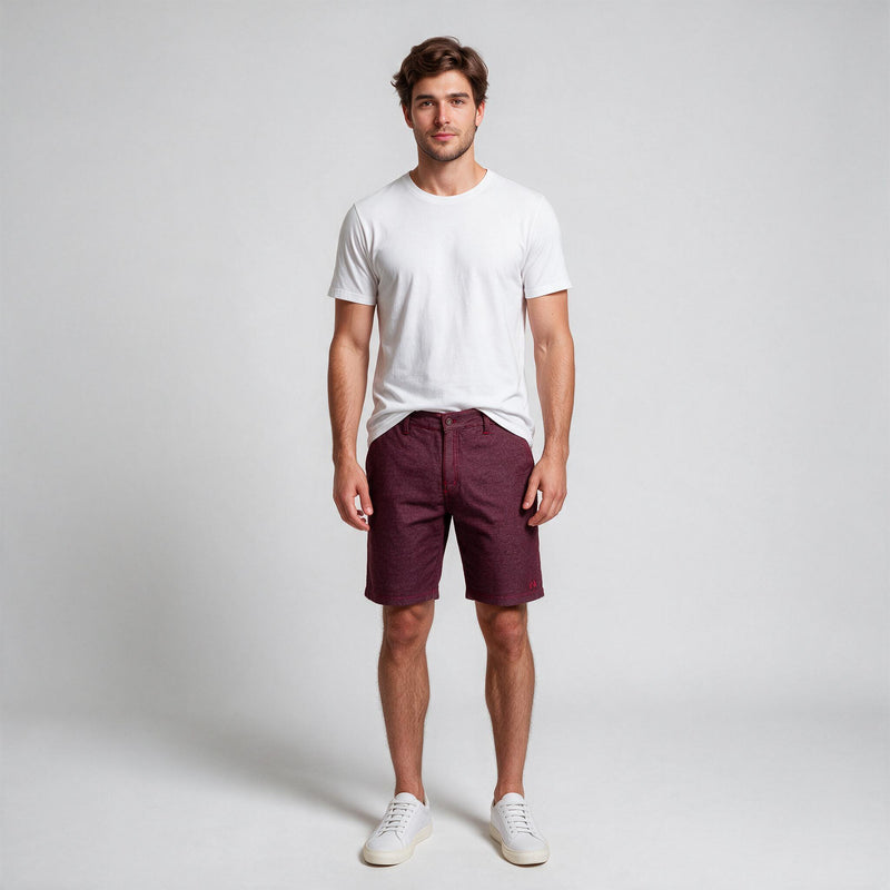 Bermuda Cós KNK My Size – Vinho
